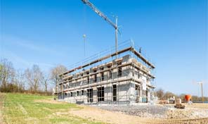 ZENZ-Massivhaus Baustelle in Rheinland-Pfalz 